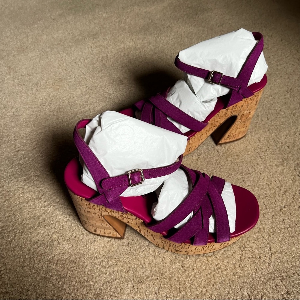Free People Purple Platform Sandals - Picture 7 of 12